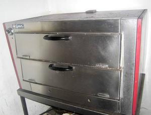 Horno Pizza A Gas. 2 Niveles, Acero Inoxidable. Marca Stam