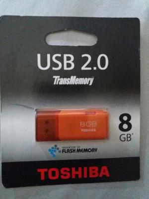 Memoria Usb De 8gb Thoshiba 2.0 Nueva Sellada.