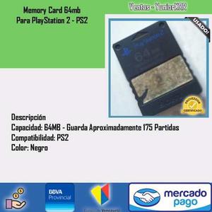 Memory Card 64mb Para Playstation 2 - Ps2