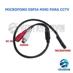 Microfono Espia 12v Para Camaras De Seguridad Cctv