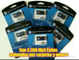 Pen Drive Hp 16gb Original Con  Mp3 Exitos Organizados