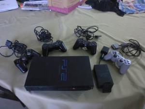 Play Station 2 + Multi Tap + 4 Controles + Memory Card