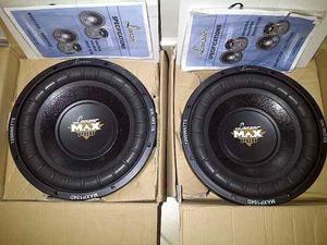 Bajos 10 Lanzar Max Pro Doble Bobina watts Precio X Par