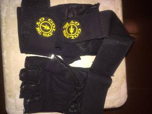 Guantes Deportivos Gold Gym Muñequera Levantamiento Pesas,