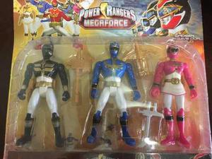 Juguetes Power Rangers Set 3 Figuras 19cm Oferta