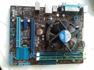 Tarjeta Madre Asus H61m + Procesador G Nucleos 2.9ghz