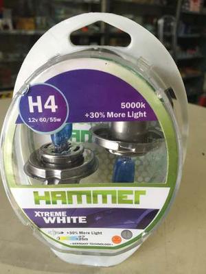 Bombillos Halógeno H4 Xtreme White 30%+luz, 35mtrs+alcance