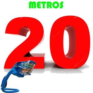 Cable Utp 20 Metros Para Internet Aba Cantv Y Redes Rj45