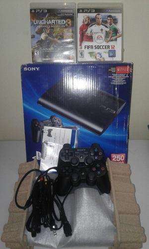 Playstation 3 Super Slim 250 Gb Como Nuevo