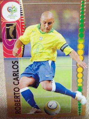 Tarjeta Roberto Carlos Brasil Trading Cards Alemania 