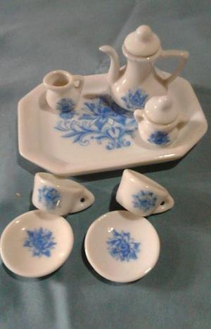 Porcelana Miniatura China - Juego De Té - 10 Piezas