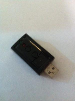 Tarjeta De Sonido 7.1 3d Usb Tipo Pendrive Controles Volumen