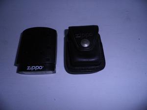 Zippo Original Con Su Porta Zippo De Cuero Original