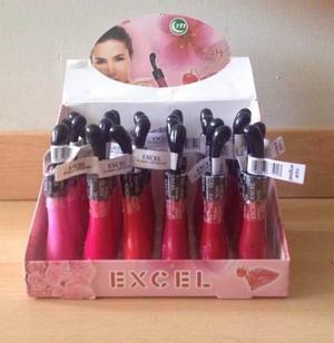 Brillos Labiales Excel Paris Caja 24 Labiales Serie 