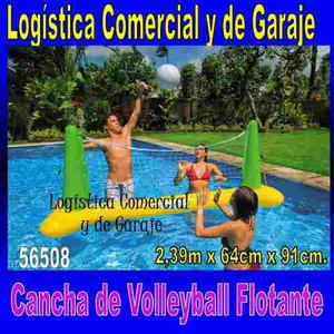 Cancha De Volleyball Inflable + Pelota Intex Piscina 