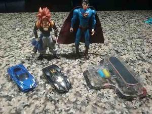 Combo De Juguetes Variados Goku, Superman, Hotwheels Y Mas