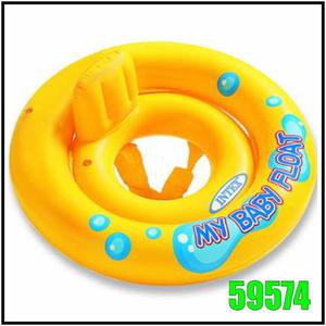 Flotador Inflable Bebes 67cm Diametro Orificio Pies 