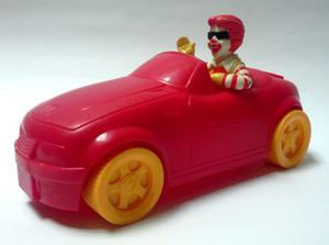 Juguete Mcdonald's  Ronald Mcdonalds En Carro Rojo