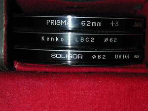 Lentes Kit 62 Mm - 1 Closeup +3, 1 Corrector, 1 Uv
