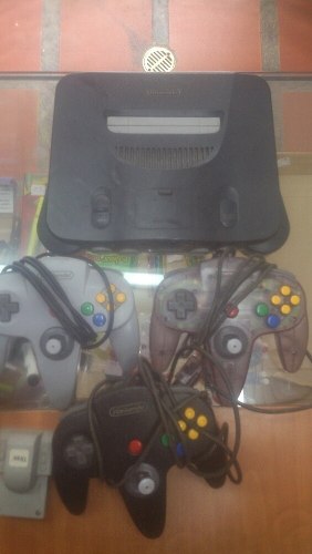 Nintendo 64 Con Tres Controles Más Juegos