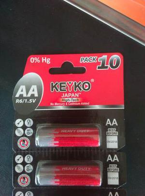 Pila Bateria Aa Keyko A Carbon, Precio 2 Unid!