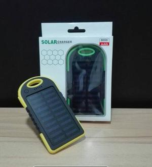 Cargador Portátil Power Bank Solar  Mah 2 Puertos Usb