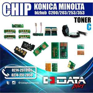 Chip Konica Minolta Bizhub C, Cian Toner