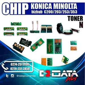 Chip Konica Minolta Bizhub C, Negro Toner