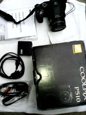 Nikon Coolpix P510 Como Nueva 42x Zoom + Mem 4gb+bolso Nego