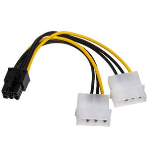 Cable Adaptador Molex A Pci-e De 6 Pin Fuentes De Poder Gpu