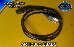 Cable De Poder Para Pc (usado)