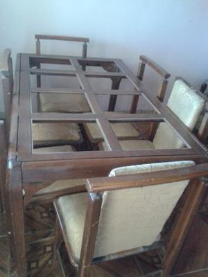 Juego De Comedor De Madera