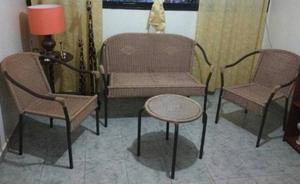 Juego De Mueble De Rattan 4 Pzas