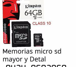 Memorias micro sd 32gb 16gb 64gb mayoristas en la zona