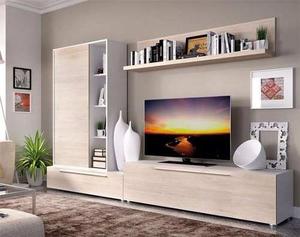 Mueble Para Tv Modulares (mdf) Fácil De Instalar