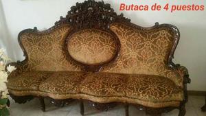 Muebles Combo Sala, Comedor Vitrina Y Luis Xv Tope Marmol