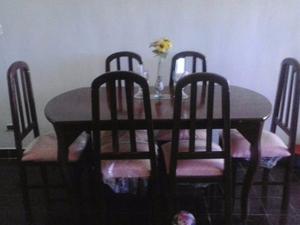 Se Vende Juego De Comedor En Perfecto Estado (6 Puestos)