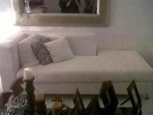 Sofa Blanco Elegante - Poco Uso