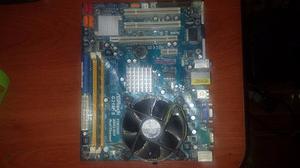 Tarjeta Madre Asrock Ddr2 G31m-s Con Procesador Y Memoria