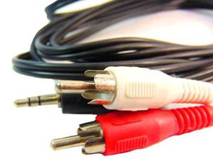 Cable Auxiliar Audio 3.5mm Macho A 2 Rca Macho 1.5m