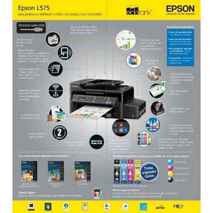 Epson L575 Multifuncional Sistema Original Continuo Nueva