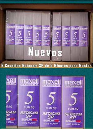 Casettes Betacam Sp 5 Minutos Para Master Vendo 9 Nuevas