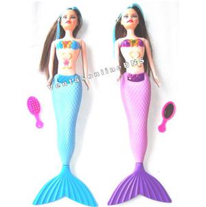 Muñeca Sirena Cambia De Color Barbie Mermaid Juguetes Niña