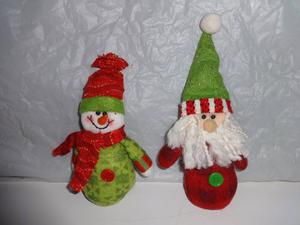 Peluches; San Nicolas,gorros Y Cojines Navideños Pino Flor