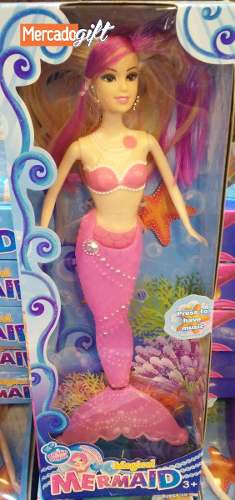 Sirenita Cola Con Luces - Excelente Calidad Barbie Sirena