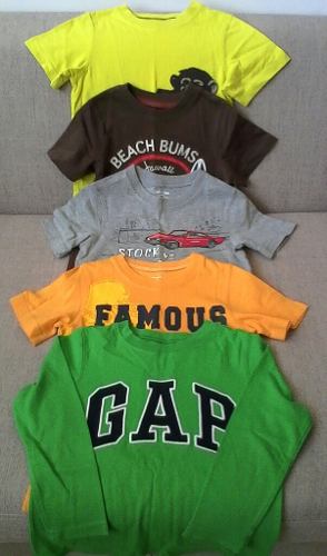 Franelas Carters Y Baby Gap Para Niño Talla 4