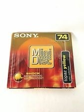 Sony Minidisc 74 Topacio Amarillo Nuevo