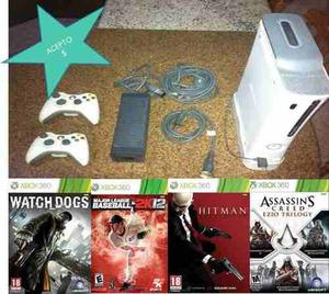Xbox 360 Usado Con 6 Juegos