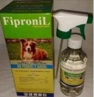 Fipronil 300ml Con Atomizador. Garrapaticida, Pulguicida.