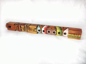 Flauta Madera Boliviana Típica.